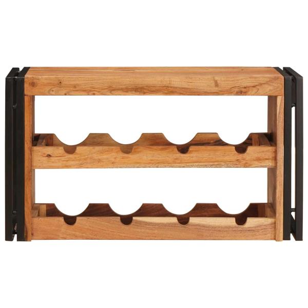 Weinregal Braun 80 x 45 x 33 cm Massivholz Akazie