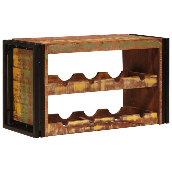 ARDEBO.de - Weinregal Braun 80 x 45 x 33 cm Massives Altholz