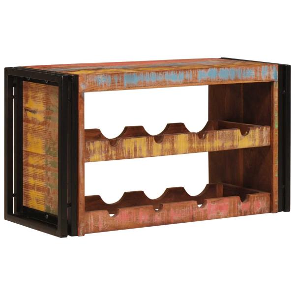 Weinregal Braun 80 x 45 x 33 cm Massives Altholz