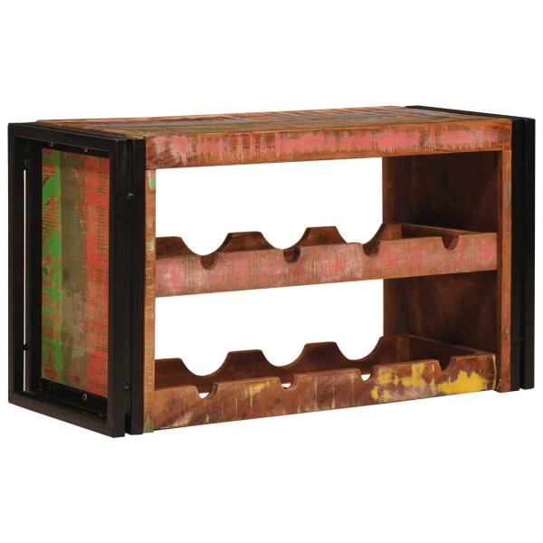 Weinregal Braun 80 x 45 x 33 cm Massives Altholz