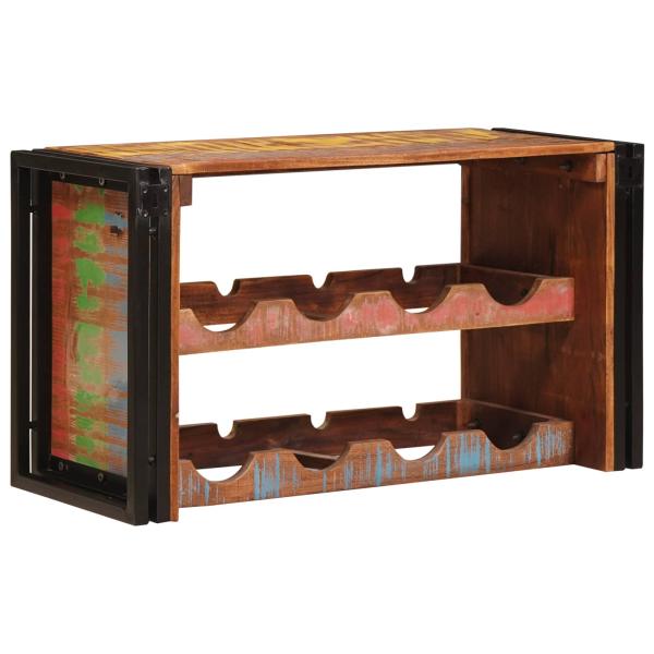 Weinregal Braun 80 x 45 x 33 cm Massives Altholz