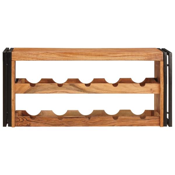 Weinregal Braun 100 x 45 x 33 cm Massivholz Akazie