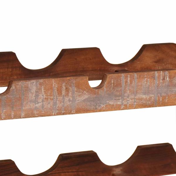 Weinregal Braun 100 x 45 x 33 cm Massives Altholz