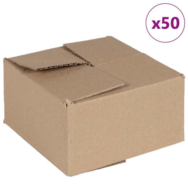 Faltbox mit Speicher 50 Stk. Natur 15 x 15 x 8 cm Karton