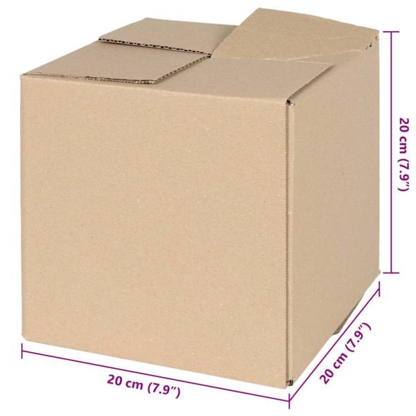 Faltbox mit Speicher 50 Stk. Natur 20 x 20 x 20 cm Karton