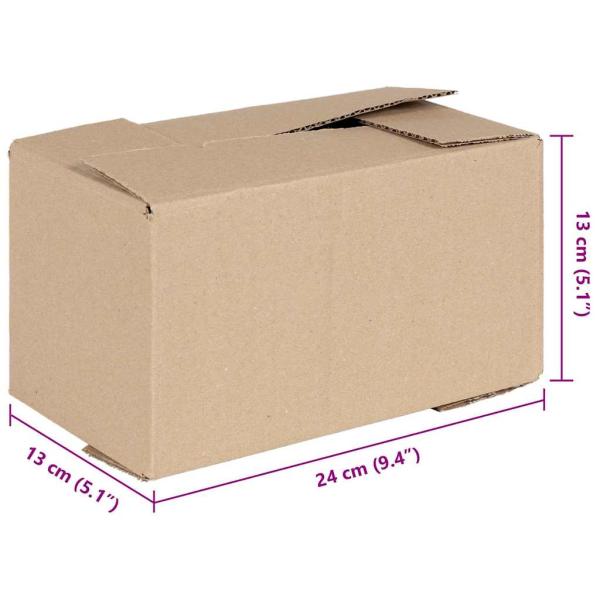 Faltbox mit Speicher 50 Stk. Natur 24 x 13 x 13 cm Karton
