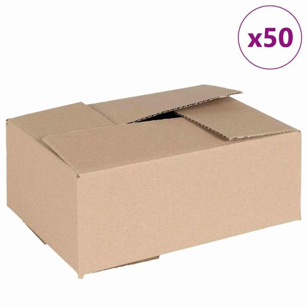 Faltbox mit Speicher 50 Stk. Natur 25 x 17,5 x 10 cm Karton