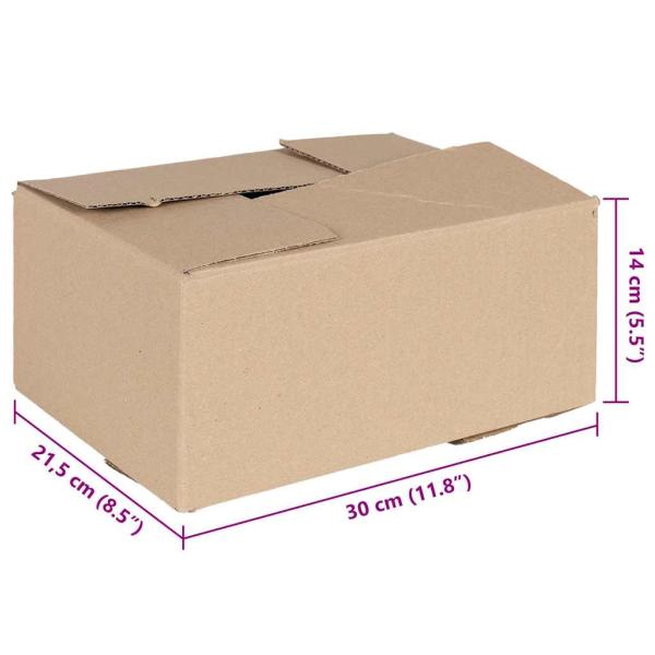 Faltbox mit Speicher 50 Stk. Natur 30 x 21,5 x 14 cm Karton