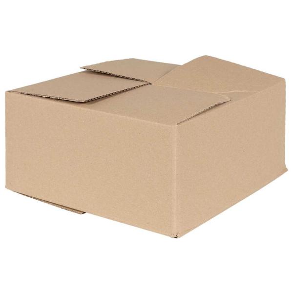 ARDEBO.de - Faltbox mit Speicher 50 Stk. Natur 30 x 30 x 15 cm Karton