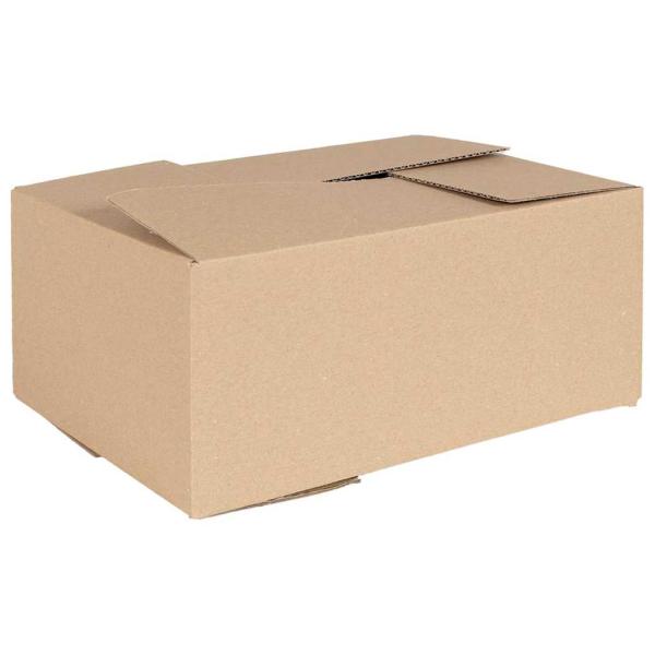 ARDEBO.de - Faltbox mit Speicher 50 Stk. Natur 35 x 24 x 15 cm Karton