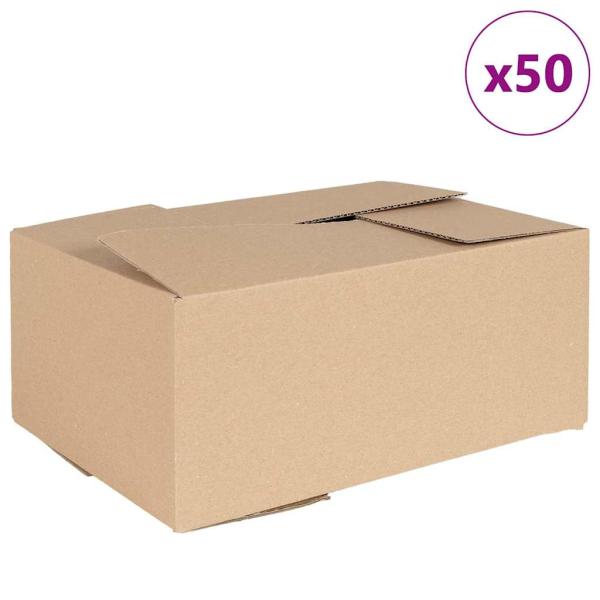 Faltbox mit Speicher 50 Stk. Natur 35 x 24 x 15 cm Karton