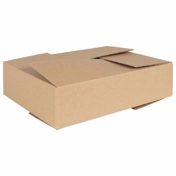 ARDEBO.de - Faltbox mit Speicher 50 Stk. Natur 40 x 30 x 10 cm Karton