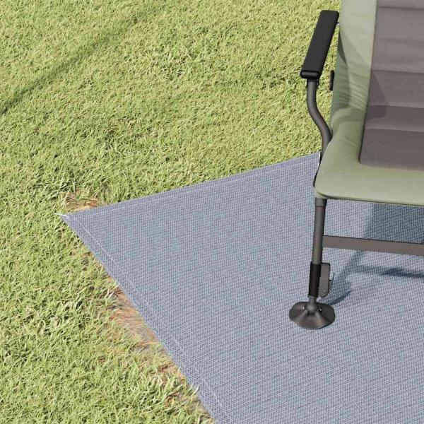 Zeltteppich Blau und Grau 300 x 200 cm Polyethylen