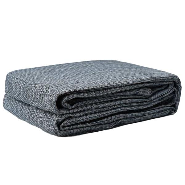 Zeltteppich Blau und Grau 550 x 250 cm Polyethylen
