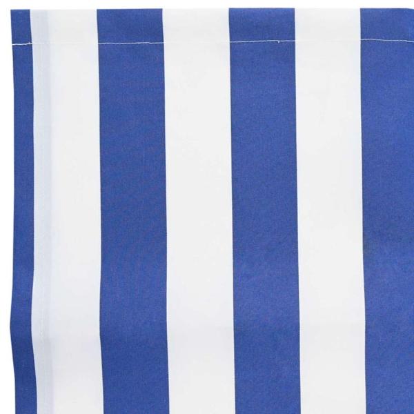 Markisenersatzstoff Blau und Weiß 1000 x 160 cm Polyester