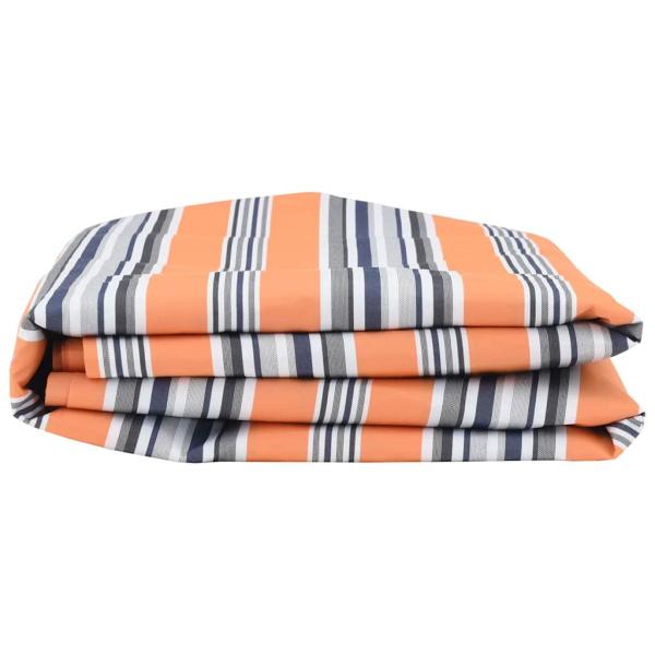 Markisenersatzstoff Blau und Orange 1000 x 160 cm Polyester