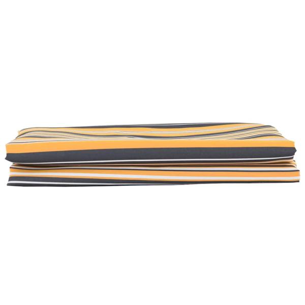 Markisenersatzstoff Gelb und Grau 1000 x 160 cm Polyester