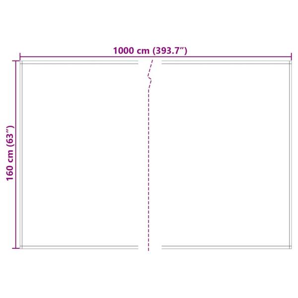 Markisenersatzstoff Gelb und Grau 1000 x 160 cm Polyester