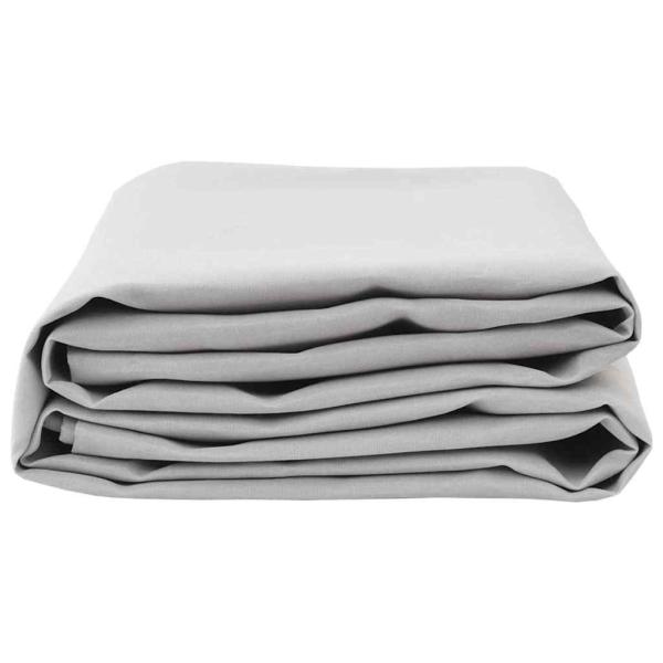 Markisenersatzstoff Hellgrau 1000 x 160 cm Polyester
