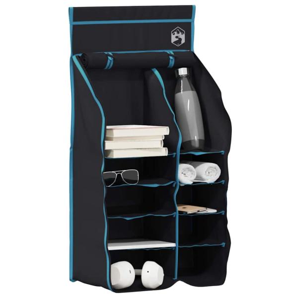 Hängender Zeltorganizer mit 10 Taschen Schwarz Oxford