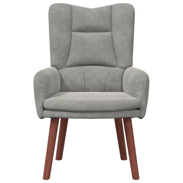 Sessel Hellgrau 63 x 67 x 94 cm Samt