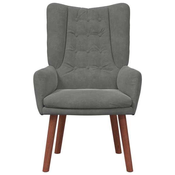 Sessel Dunkelgrau 63 x 67 x 94 cm Samt