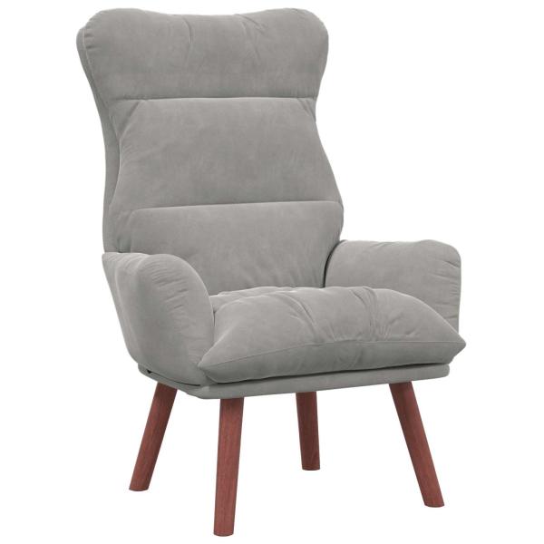 Sessel Hellgrau 69 x 74 x 93 cm Samt