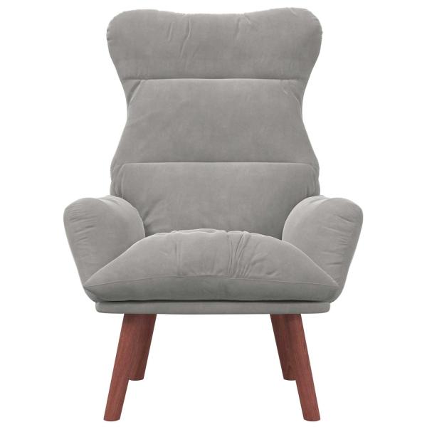 Sessel Hellgrau 69 x 74 x 93 cm Samt