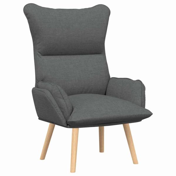 Sessel Dunkelgrau 69 x 74 x 93 cm Stoff und Sperrholz
