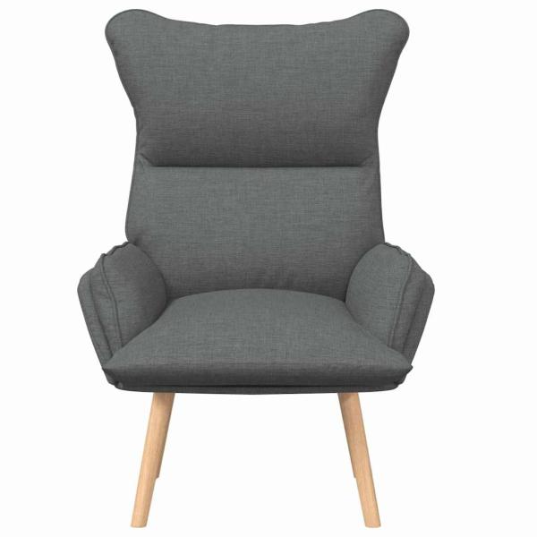 Sessel Dunkelgrau 69 x 74 x 93 cm Stoff und Sperrholz