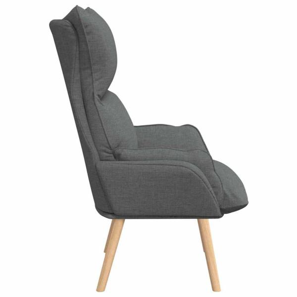 Sessel Dunkelgrau 69 x 74 x 93 cm Stoff und Sperrholz