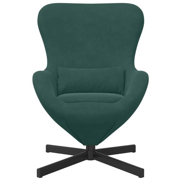 Eiersessel Dunkelgrün 63 x 73 x 90 cm Samt