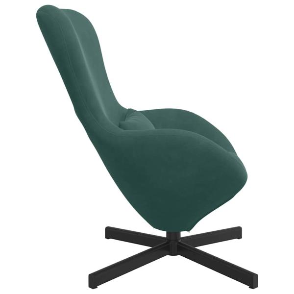 Eiersessel Dunkelgrün 63 x 73 x 90 cm Samt