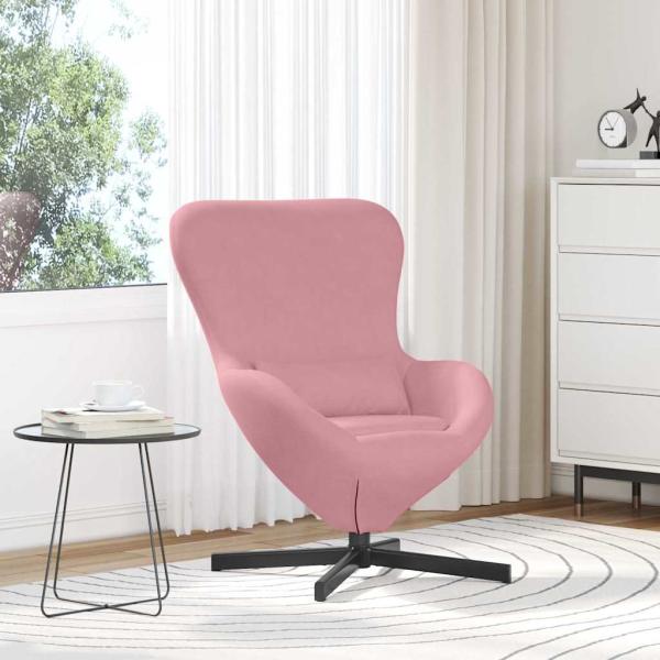 ARDEBO.de - Eiersessel Rosa 63 x 73 x 90 cm Samt