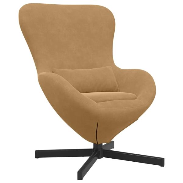 Eiersessel Braun 63 x 73 x 90 cm Samt