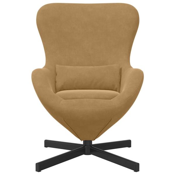 Eiersessel Braun 63 x 73 x 90 cm Samt