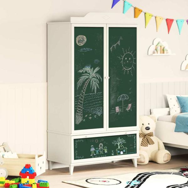 Kinder kreative Aufbewahrung ROROS Weiß 90 x 45 x 165 cm