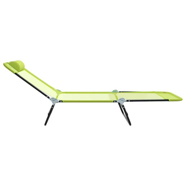 Klappbare Sonnenliege Grün 182 x 55 x 85,5 cm Textilene