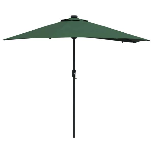 Garten-Sonnenschirm Grün 294 x 150 x 223 cm Polyester und Stahl