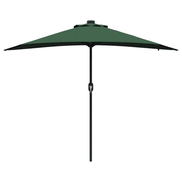 Garten-Sonnenschirm Grün 294 x 150 x 223 cm Polyester und Stahl