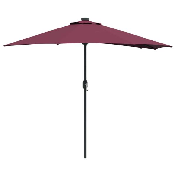 Garten-Sonnenschirm Bordeauxrot 294 x 150 x 223 cm