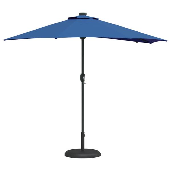 Garten-Sonnenschirm 294 x 150 x 223 cm Polyester und Stahl