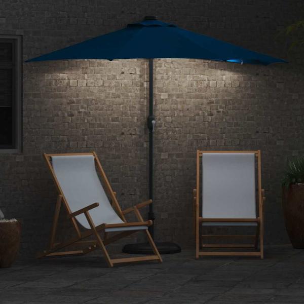 Garten-Sonnenschirm 294 x 150 x 223 cm Polyester und Stahl
