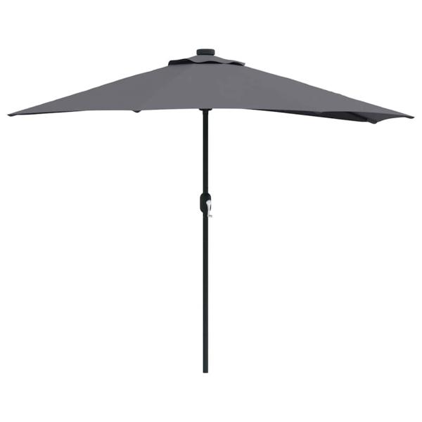 Gartensonnenschirm 294 x 150 x 224 cm Polyester und Stahl