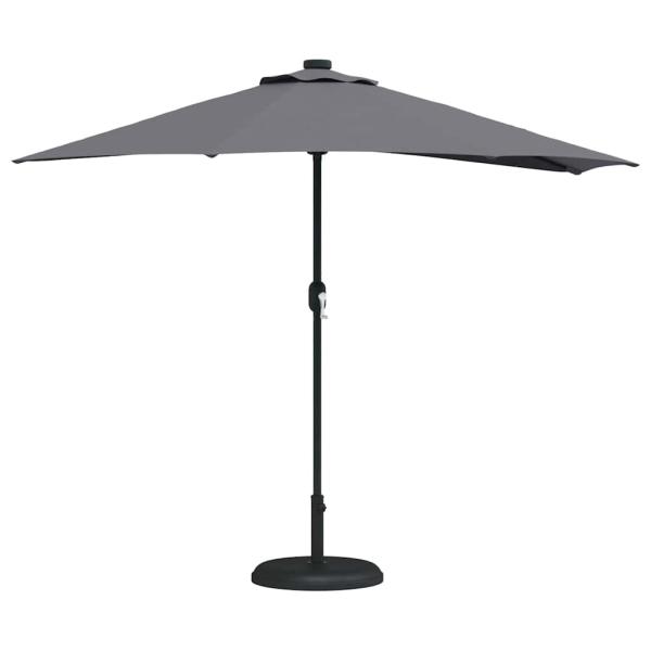 Gartensonnenschirm 294 x 150 x 224 cm Polyester und Stahl