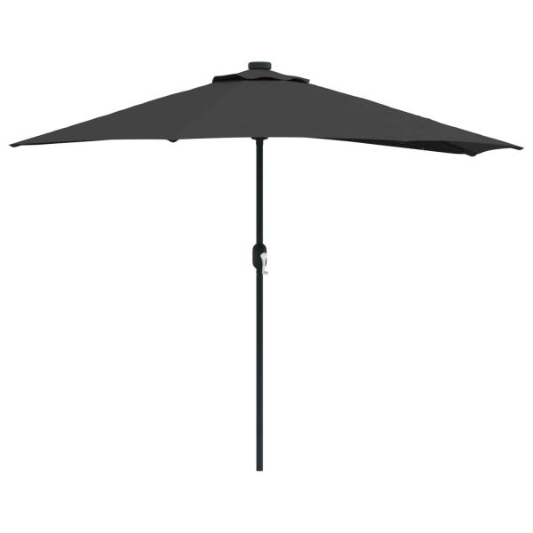 Gartensonnenschirm 294 x 150 x 224 cm Polyester und Stahl