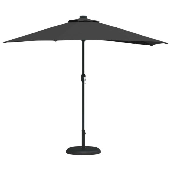 Gartensonnenschirm 294 x 150 x 224 cm Polyester und Stahl