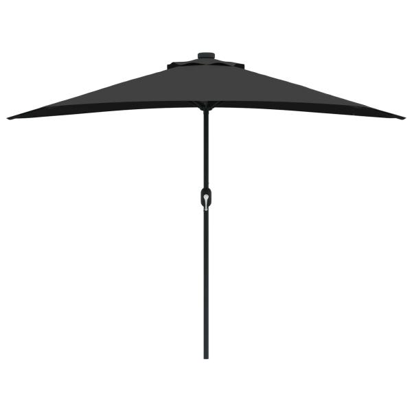 Gartensonnenschirm 294 x 150 x 224 cm Polyester und Stahl
