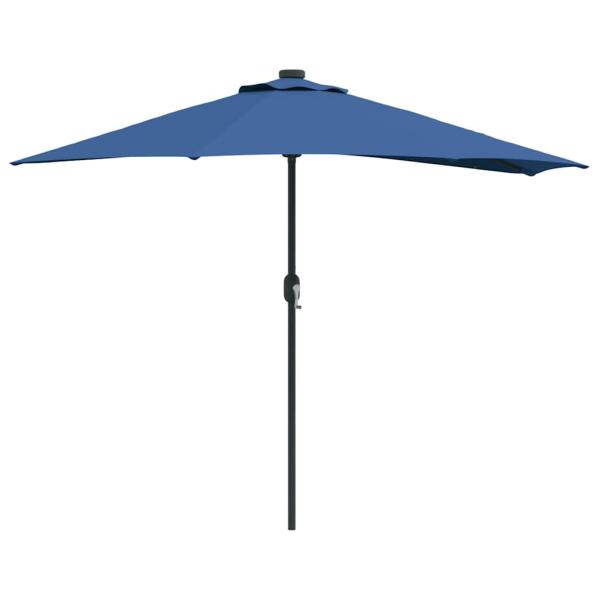 Gartensonnenschirm 294 x 150 x 224 cm Polyester und Stahl