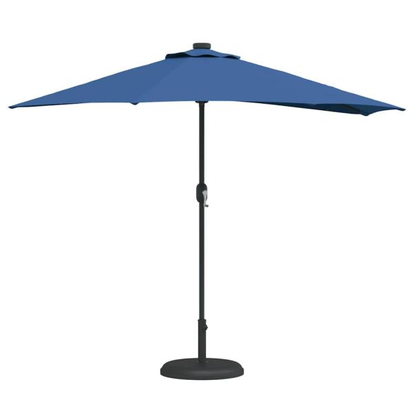 Gartensonnenschirm 294 x 150 x 224 cm Polyester und Stahl